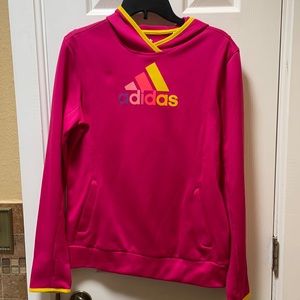 Women’s Medium Adidas Pink Fleece Hoodie